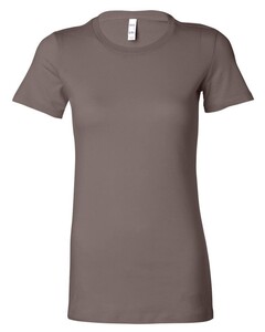 Women's Slim Fit Tee Brown Bella + Canvas 6004 Brown