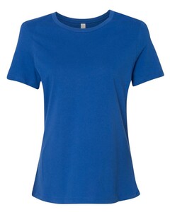Missy Short Sleeve Crew Neck T-Shirt Blue Bella + Canvas 6400 Blue