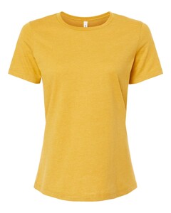 Bella + Canvas 6400CVC Yellow-Women’s Relaxed Fit Heather CVC T-Shirt Yellow