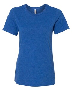 Bella + Canvas 6413 Blue-Women’s Relaxed Fit Triblend Tee Blue