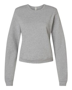Women's Sponge Fleece Classic Crewneck Pullover Gray Bella + Canvas 7511 Gray