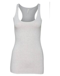 Women's Sylvia Tri-Blend Racerback Tank Top White Bella + Canvas 8430 White