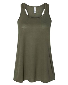 Bella + Canvas 8800 Green-Women's Flowy Racerback Tank Top Green