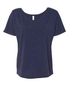 Women's Flowy Simple Tee Navy Bella + Canvas 8816 Navy