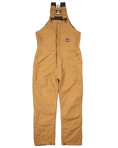 Berne B415 Brown-Heritage Insulated Bib Overall Brown