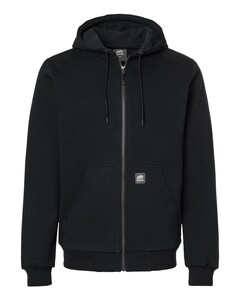 Berne SZ107 Black-Men's Heritage Grid Fleece-Lined Full-Zip Hooded Sweatshirt Black