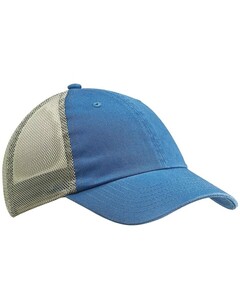 Washed Trucker Cap Blue Big Accessories BA601 Blue