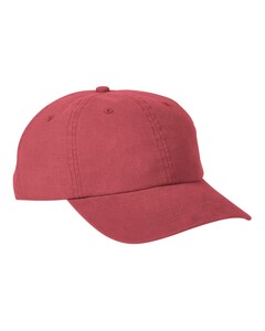 Heavy Washed Canvas Cap Red Big Accessories BA610 Red