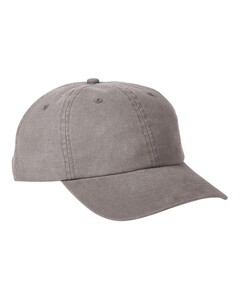 Heavy Washed Canvas Cap Gray Big Accessories BA610 Gray