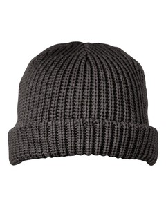 Dock Cuffed Beanie Gray Big Accessories BA698 Gray