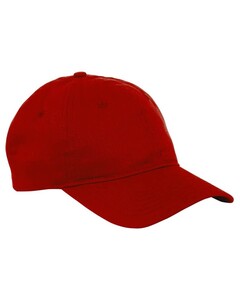 Six-Panel Twill Cap Red Big Accessories BX880 Red