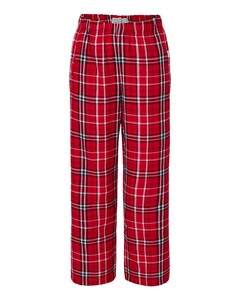 Boxercraft BY6624 Red-Youth Flannel Pants Red