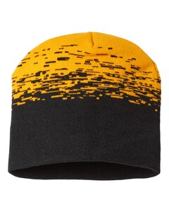 Cap America RKS9 Black-Static Pattern Beanie Black
