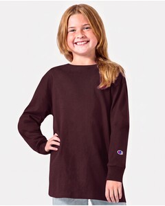 Champion CH1751 Maroon-Youth Long Sleeve T-Shirt Maroon
