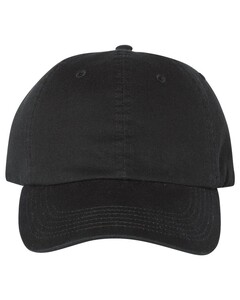 Washed-Twill Dad’s Cap Black Champion CS4000 Black