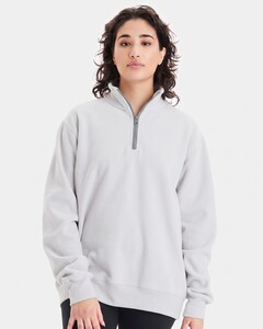 Champion S450 White-Powerblend&reg; Quarter-Zip Sweatshirt White