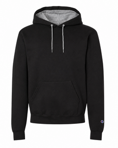 Champion S7CB0 Black-Unisex Powerblend&reg; Contrast Color Hooded Sweatshirt Black