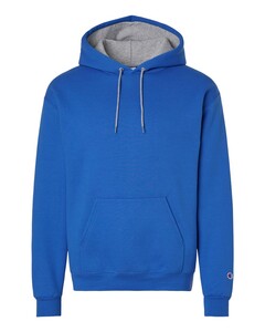 Champion S7CB0 Blue-Unisex Powerblend&reg; Contrast Color Hooded Sweatshirt Blue