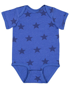 Infant Star Print Bodysuit Blue Code V 4329 Blue