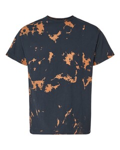 Colortone 1385 Black-Unisex Bleach Out Dyed T-Shirt Black