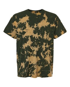 Colortone 1385 Green-Unisex Bleach Out Dyed T-Shirt Green