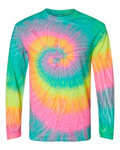 Colortone 2000 Tie-Dyed-Tie-Dyed Long Sleeve T-Shirt Tie-Dyed