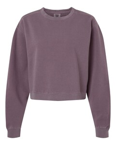 Comfort Colors 1566L Blue-Women's Garment-Dyed Mid-Length Crewneck Sweatshirt Blue