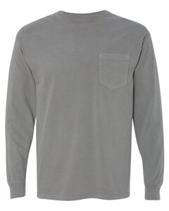 Comfort Colors 4410 Gray-Long Sleeve Pocket T-Shirt Gray