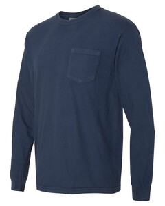 Comfort Colors 4410 Navy-Long Sleeve Pocket T-Shirt Navy