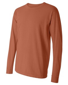 6.1 Ounce Ringspun Cotton Long Sleeve T-Shirt Orange Comfort Colors 6014 Orange