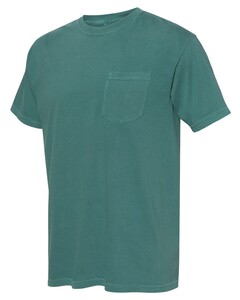 Comfort Colors 6030 Green-Heavyweight 100% Cotton Garment-Dyed Pocket T-Shirt Green