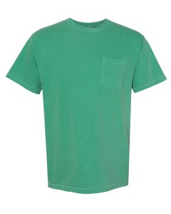 Comfort Colors 6030 Green-Heavyweight 100% Cotton Garment-Dyed Pocket T-Shirt Green