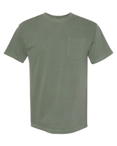 Comfort Colors 6030 Green-Heavyweight 100% Cotton Garment-Dyed Pocket T-Shirt Green