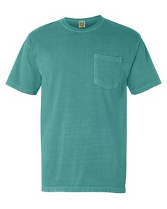 Heavyweight 100% Cotton Garment-Dyed Pocket T-Shirt Blue-Green Comfort Colors 6030 Blue-Green