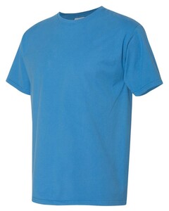 Comfortwash By Hanes GDH100 Blue-Garment Dyed Short Sleeve T-Shirt Blue