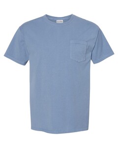 Garment Dyed Short Sleeve Pocket T-Shirt Blue-Green Comfortwash By Hanes GDH150 Blue-Green
