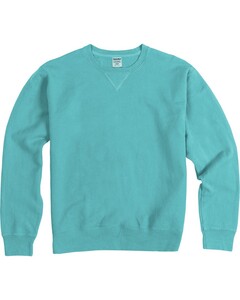 Comfortwash By Hanes GDH400 Green-Garment-Dyed Unisex Crewneck Sweatshirt Green