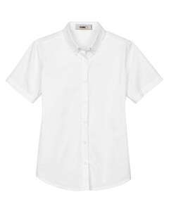 Women's Optimum Short Sleeve Twill Shirt White Core 365 78194 White