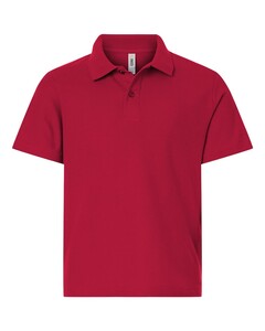 Core 365 CE106Y Red-Youth Resolve CVC Performance Pique Polo Red