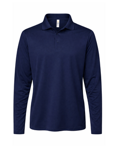 Core 365 CE108L Navy-Men's Nova Performance Long Sleeve Pique Polo Navy