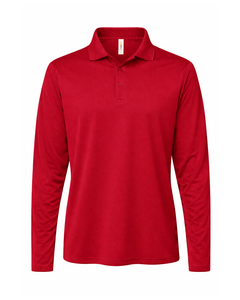 Core 365 CE108L Red-Men's Nova Performance Long Sleeve Pique Polo Red