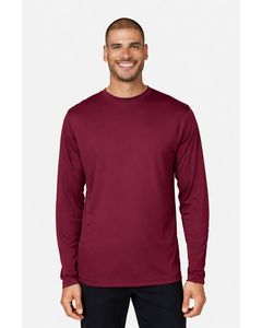 Core 365 CE10L Maroon-Capital Long Sleeve Performance T-Shirt Maroon