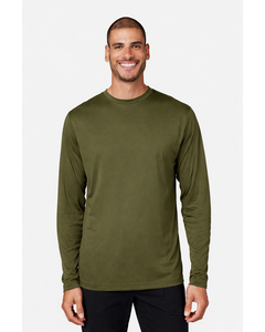 Core 365 CE10L Green-Capital Long Sleeve Performance T-Shirt Green