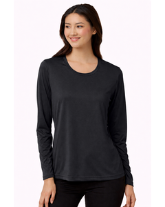 Core 365 CE10LW Black-Women's Capital Performance Long Sleeve T-Shirt Black