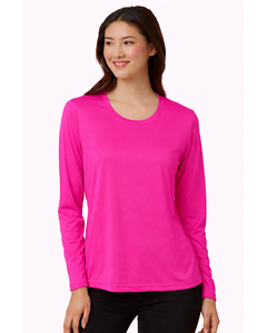 Core 365 CE10LW Pink-Women's Capital Performance Long Sleeve T-Shirt Pink