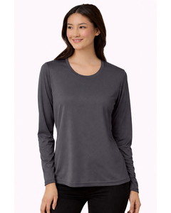 Core 365 CE10LW Gray-Women's Capital Performance Long Sleeve T-Shirt Gray