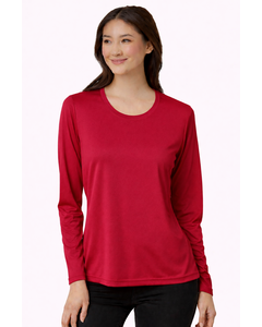 Core 365 CE10LW Red-Women's Capital Performance Long Sleeve T-Shirt Red
