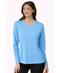 Core 365 CE10LW Blue-Women's Capital Performance Long Sleeve T-Shirt Blue