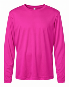 Core 365 CE10LY Pink-Youth Capital Performance Long Sleeve T-Shirt Pink