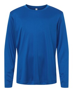 Core 365 CE10LY Blue-Youth Capital Performance Long Sleeve T-Shirt Blue